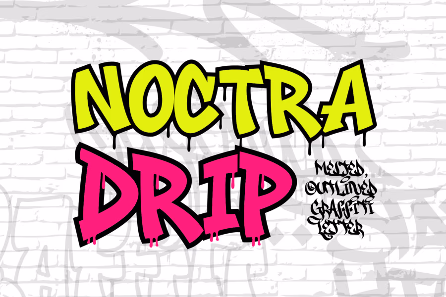 Noctra Drip by Cikareotype Studio — Free Font Download | NoBadFonts