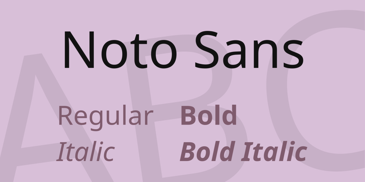 Noto Sans illustration 1