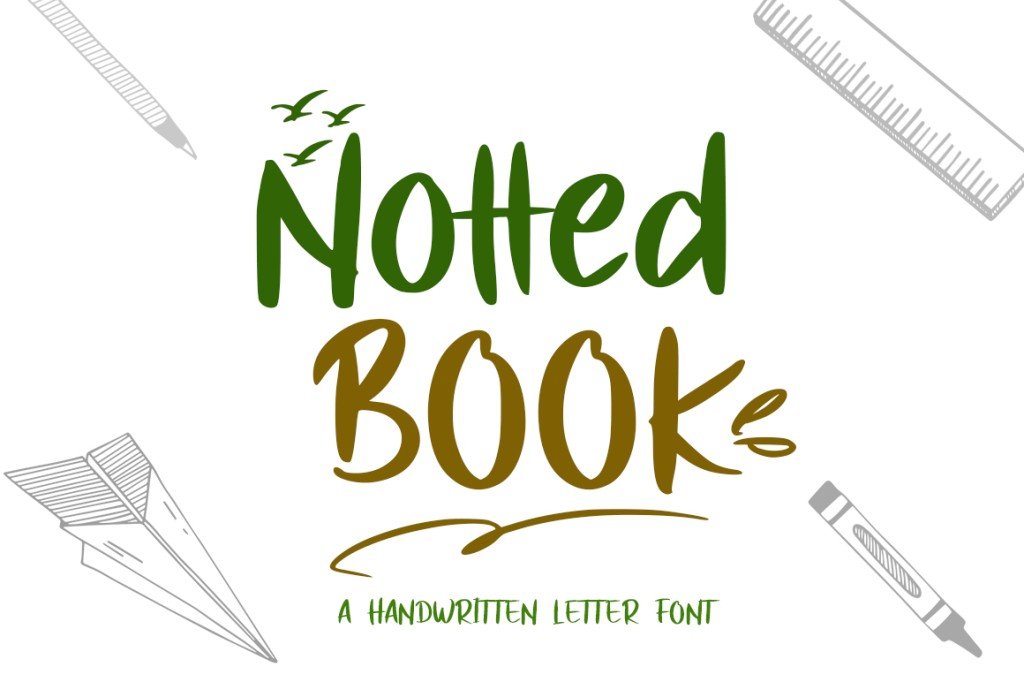 Notted_Book Font · 1001 Fonts