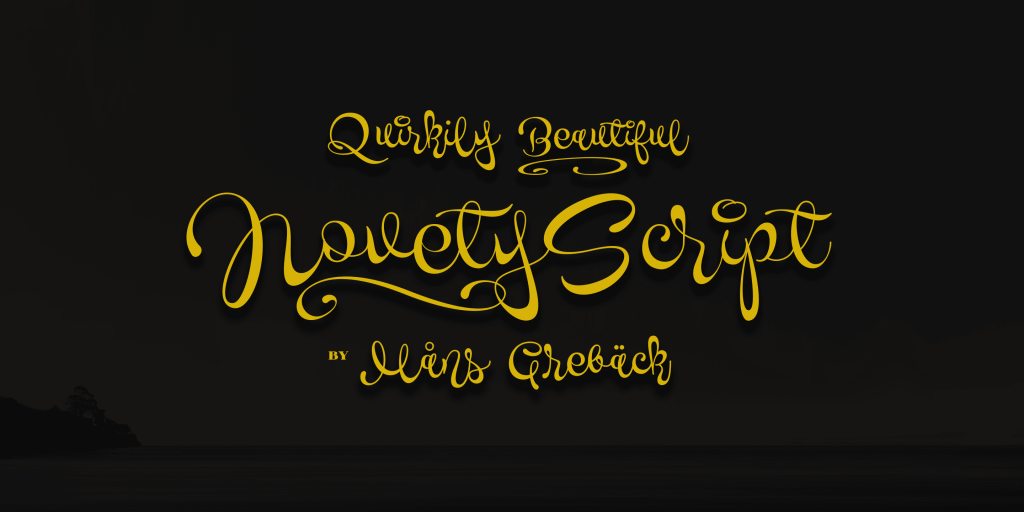 Novety Script PERSONAL USE ONLY illustration 2