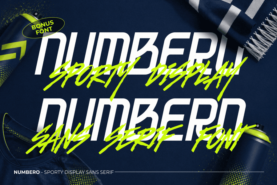 Numbero Font Family · 1001 Fonts