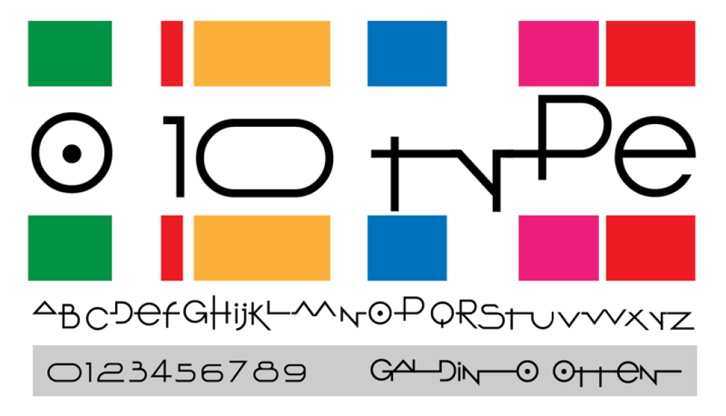 O 10 Type Font · 1001 Fonts