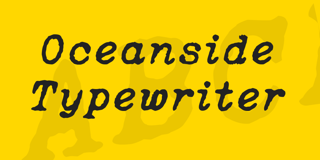 Oceanside Typewriter illustration 2