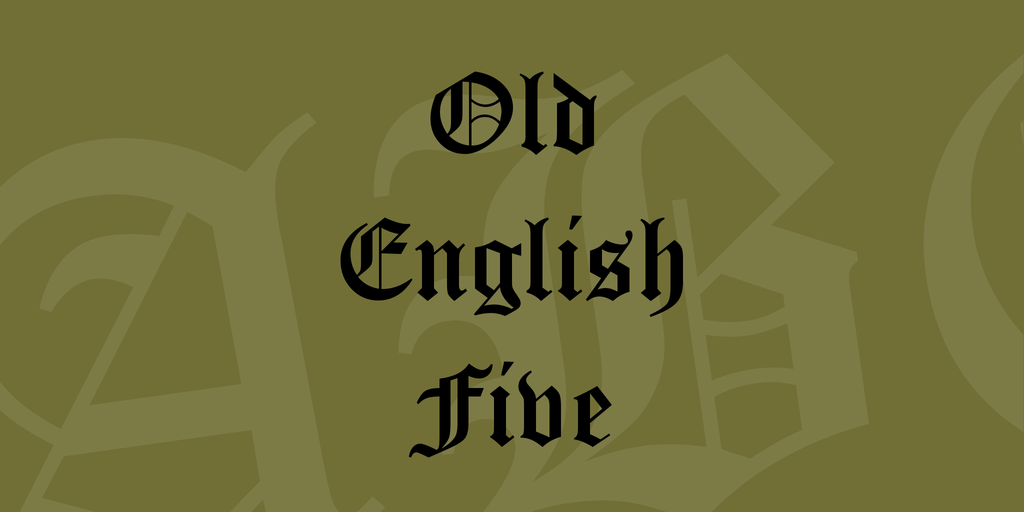 Old English Five illustration 1