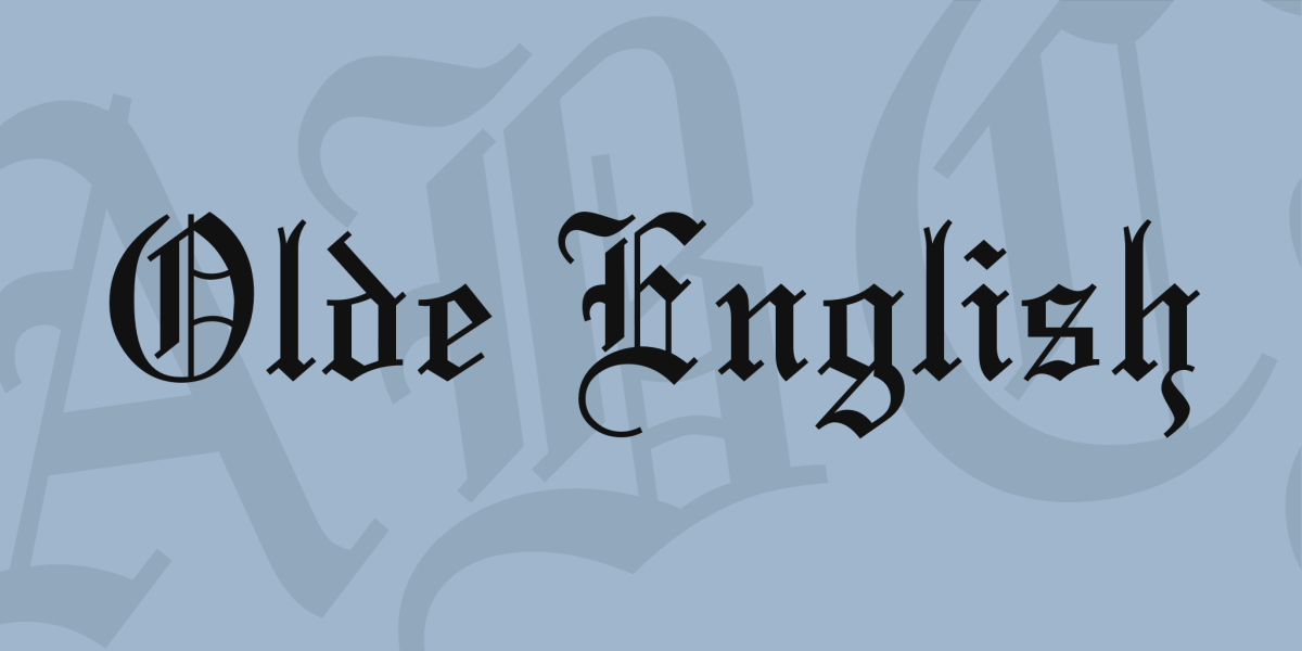 Olde English Font