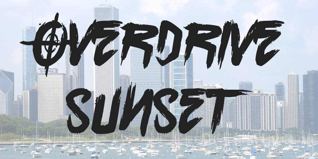 Overdrive Sunset Font  Download for Free 