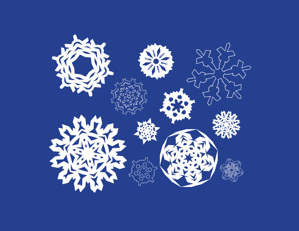 Paper Snowflakes illustration 3