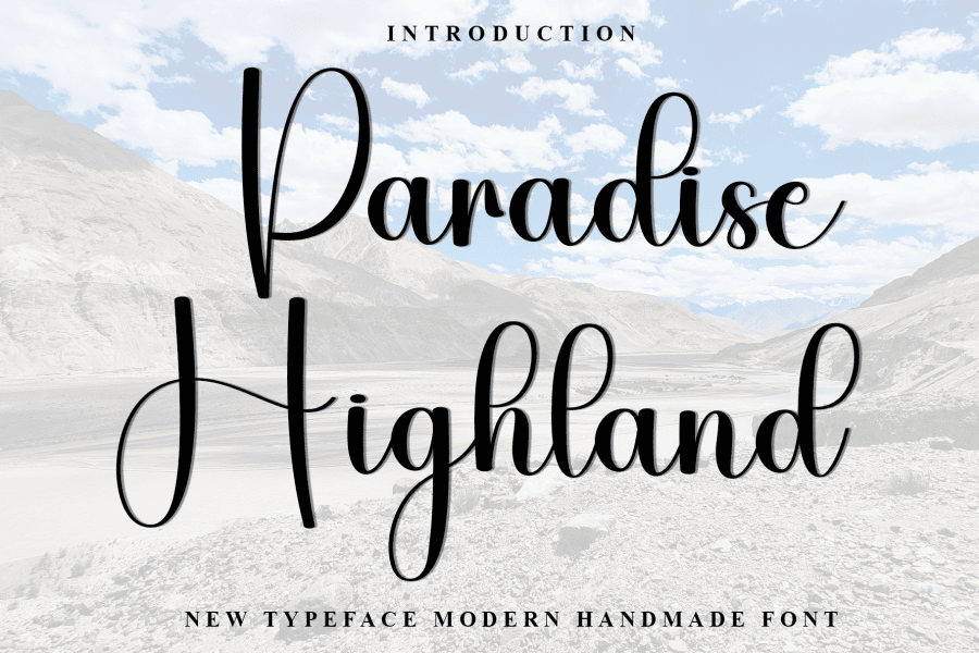 Paradise Highland Font · 1001 Fonts