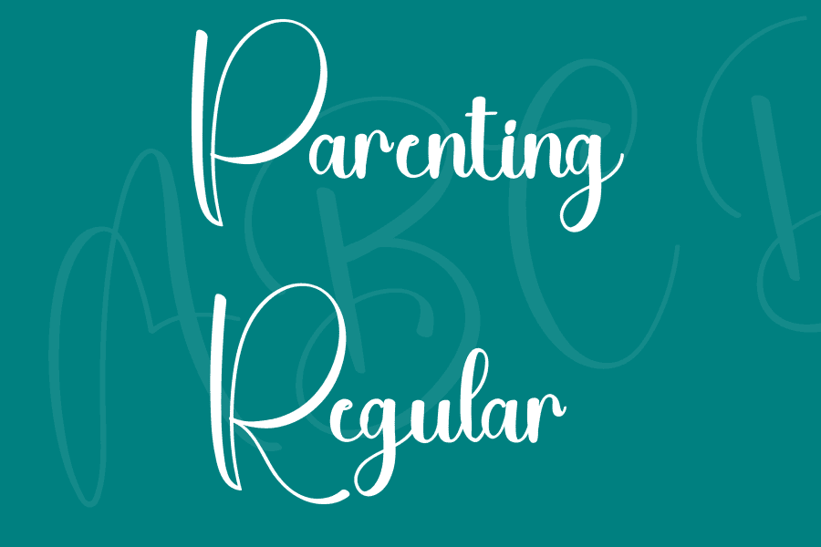 Parenting Lettering Parenting Font · 1001 Fonts
