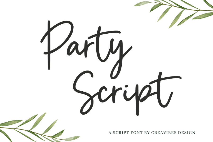 Party Script Font · 1001 Fonts