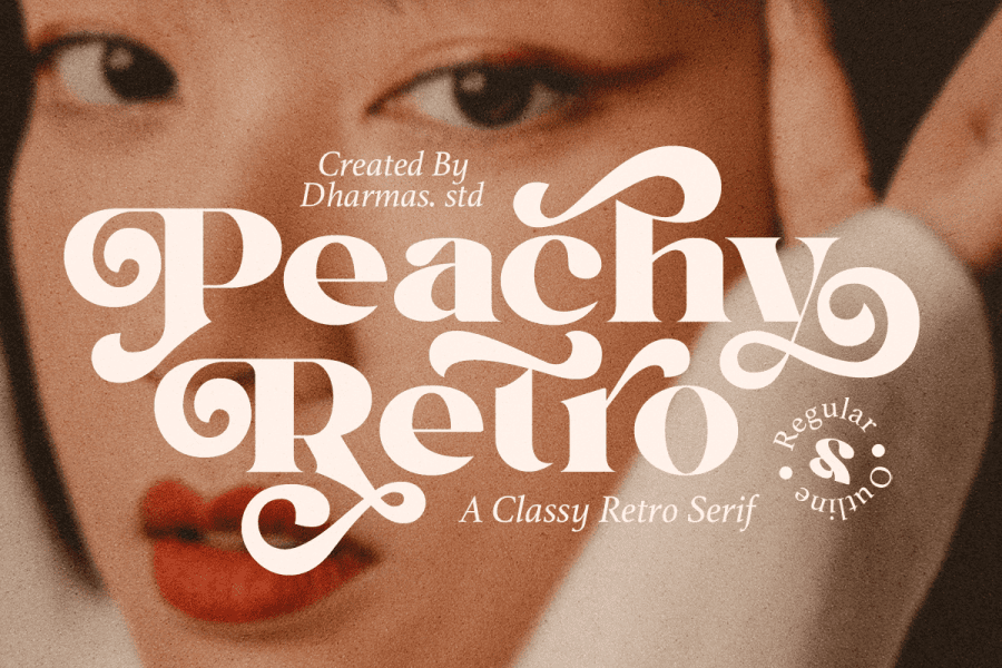 Peachy Retro DEMO Font · 1001 Fonts