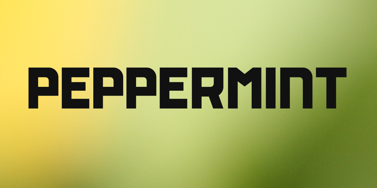 Peppermint Lettering PEPPERMINT Font · 1001 Fonts