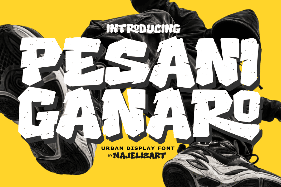 Cute Display Lettering Pesani Ganaro Font · 1001 Fonts