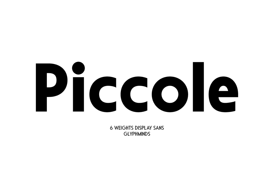 Large Fancy Script Letters Piccole Font Family · 1001 Fonts