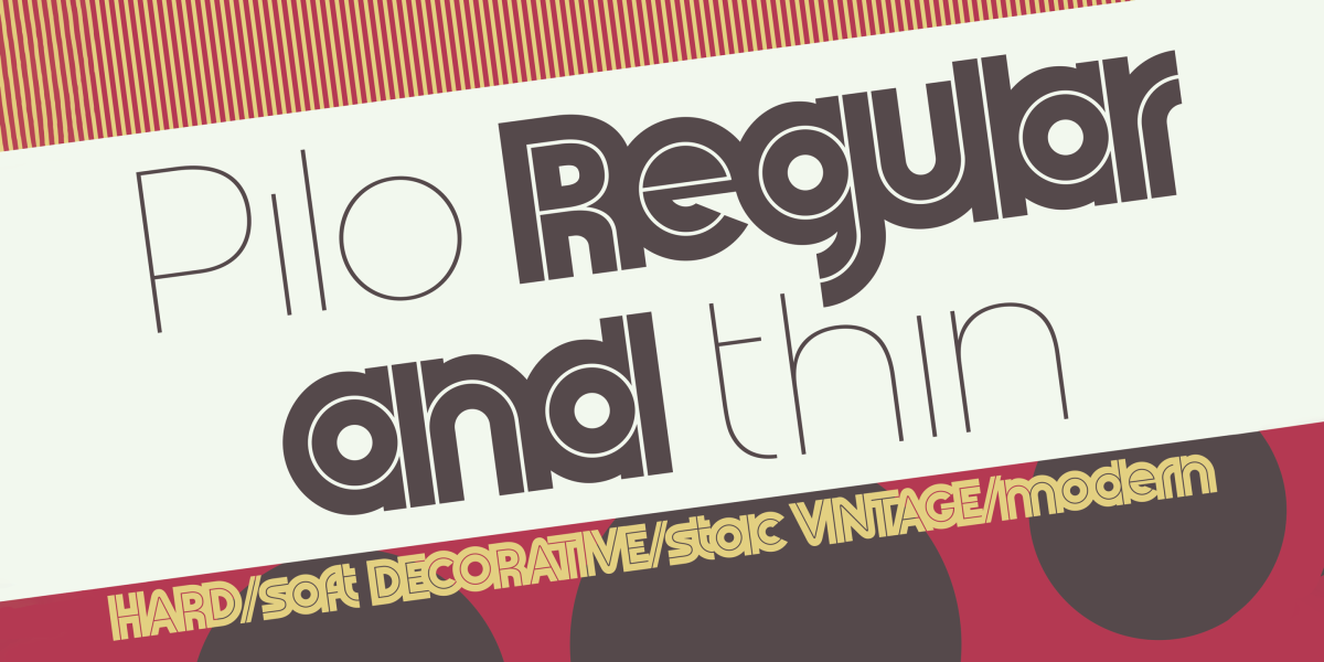 Pilo Font Family · 1001 Fonts