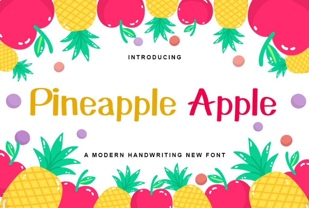 Pineapple Apple Font illustration 5
