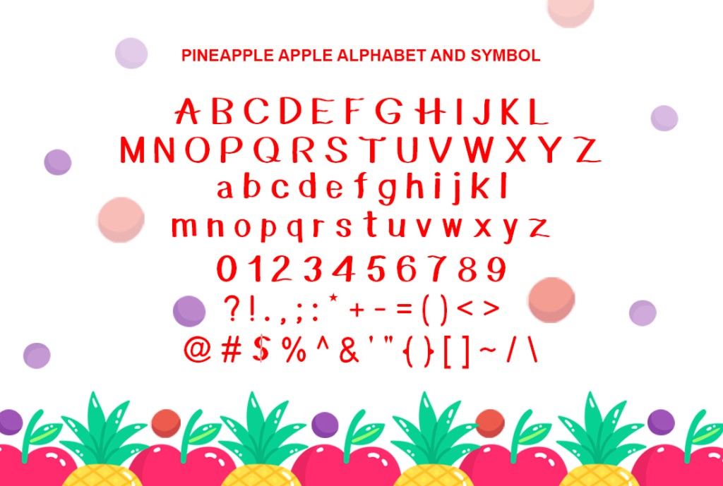 Pineapple Apple Font illustration 6