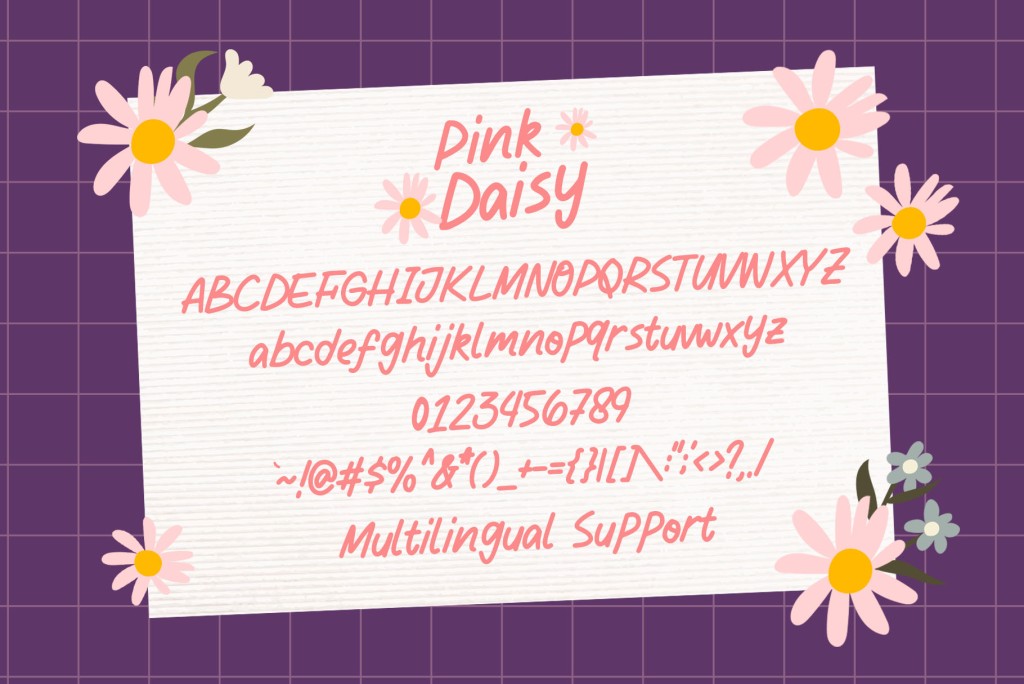 Pink Daisy illustration 3