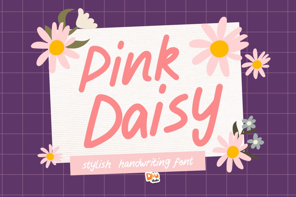 Pink Daisy illustration 6
