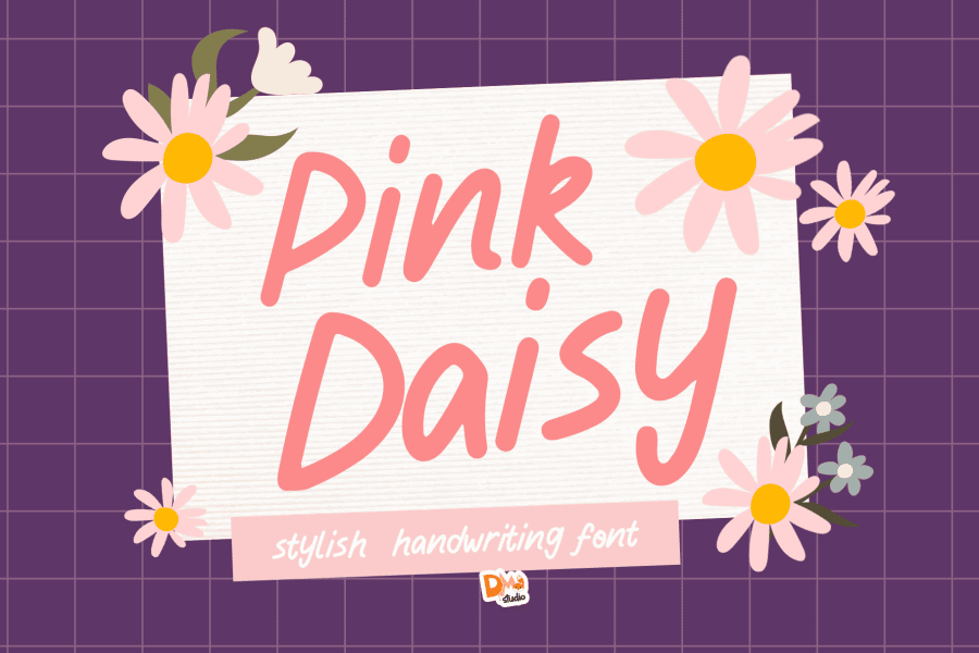 Pink Daisy Font · 1001 Fonts