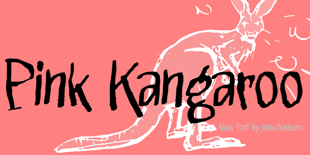Pink Kangaroo illustration 15