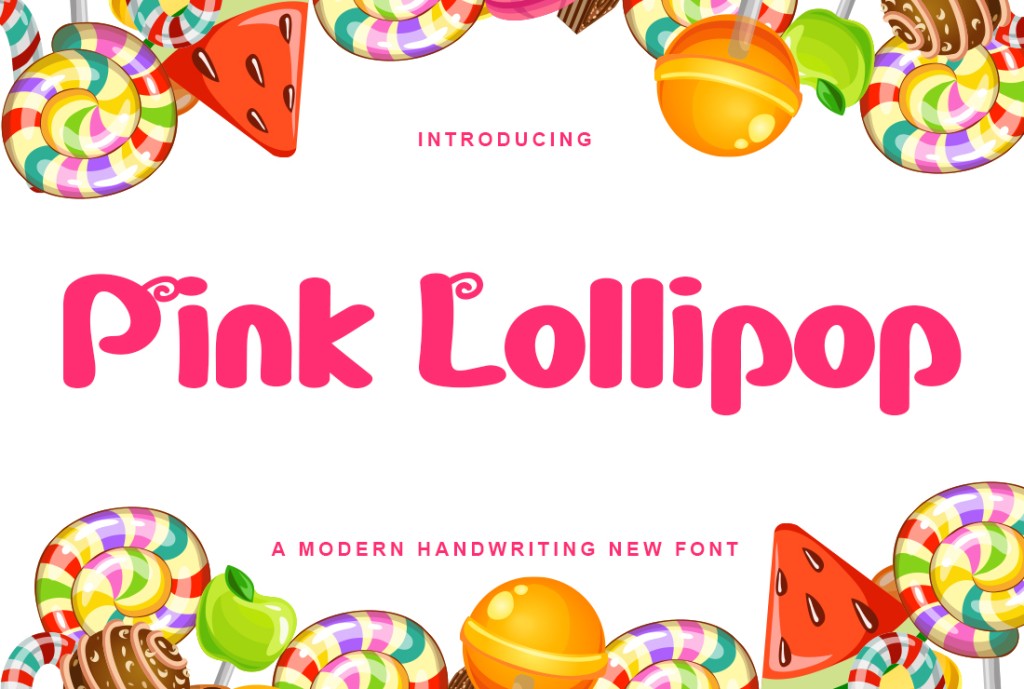 Pink Lollipop illustration 5