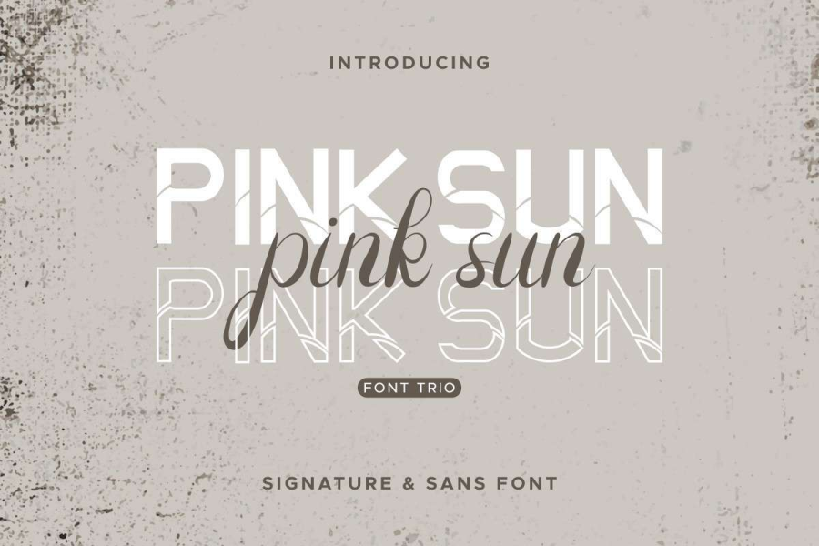 Pink Sun Demo Font Family · 1001 Fonts