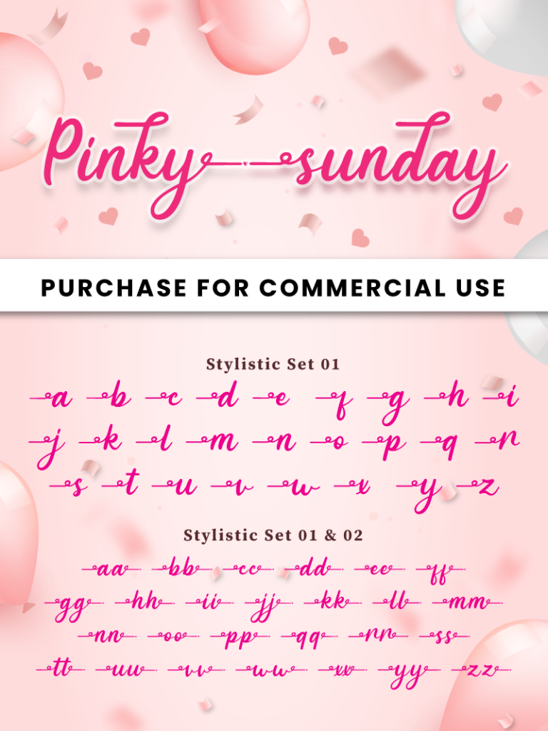 Pinky Sunday - Personal Use illustration 1
