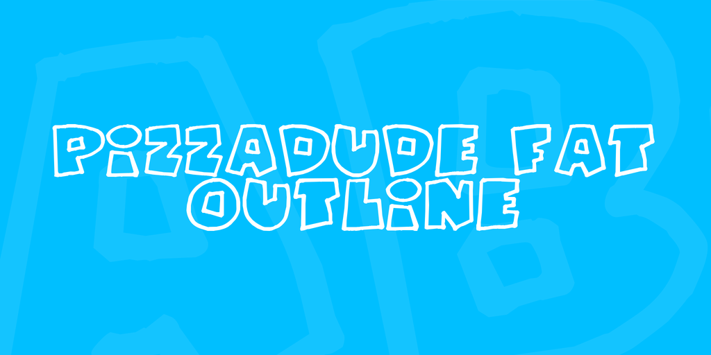 PizzaDude Fat Outline illustration 1