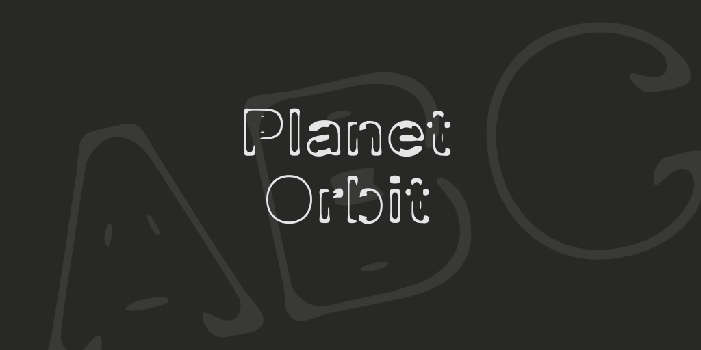 Planet Orbit illustration 1
