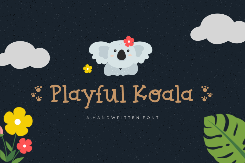 Playful Koala illustration 1