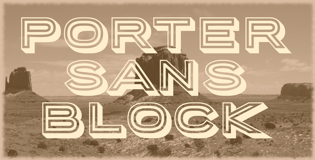 Porter Sans Block illustration 1