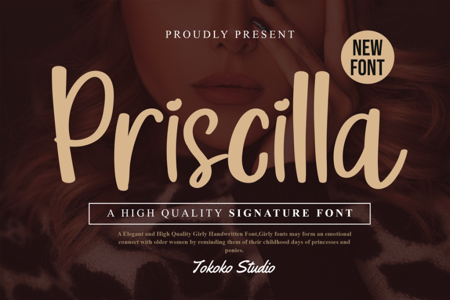 Priscilla Font · 1001 Fonts