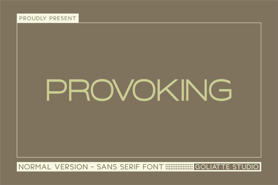 Provoking Font · 1001 Fonts
