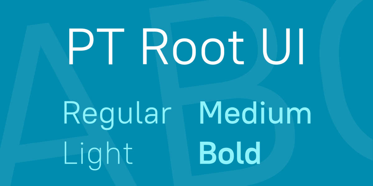 PT Root UI Font Family · 1001 Fonts