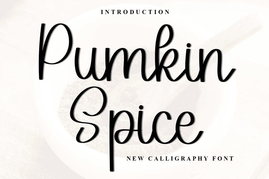 Spice Font Lettering Pumkin Spice Font · 1001 Fonts