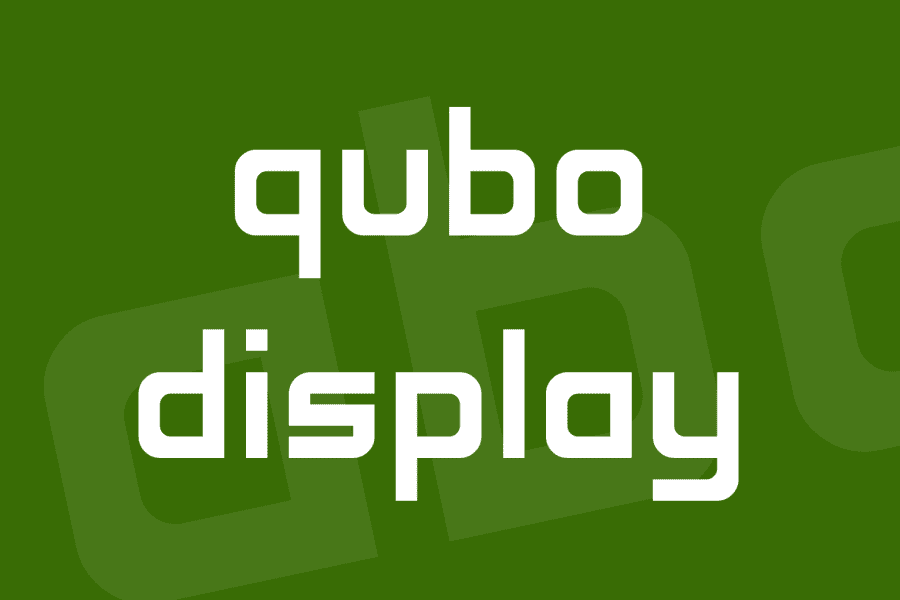 Qubo Display Font · 1001 Fonts