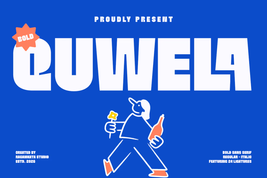 Quwela by Ragam Kata Studio — Free Font Download | NoBadFonts