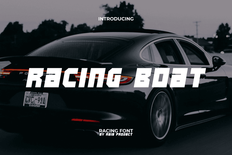 Racing Boat Demo Font · 1001 Fonts