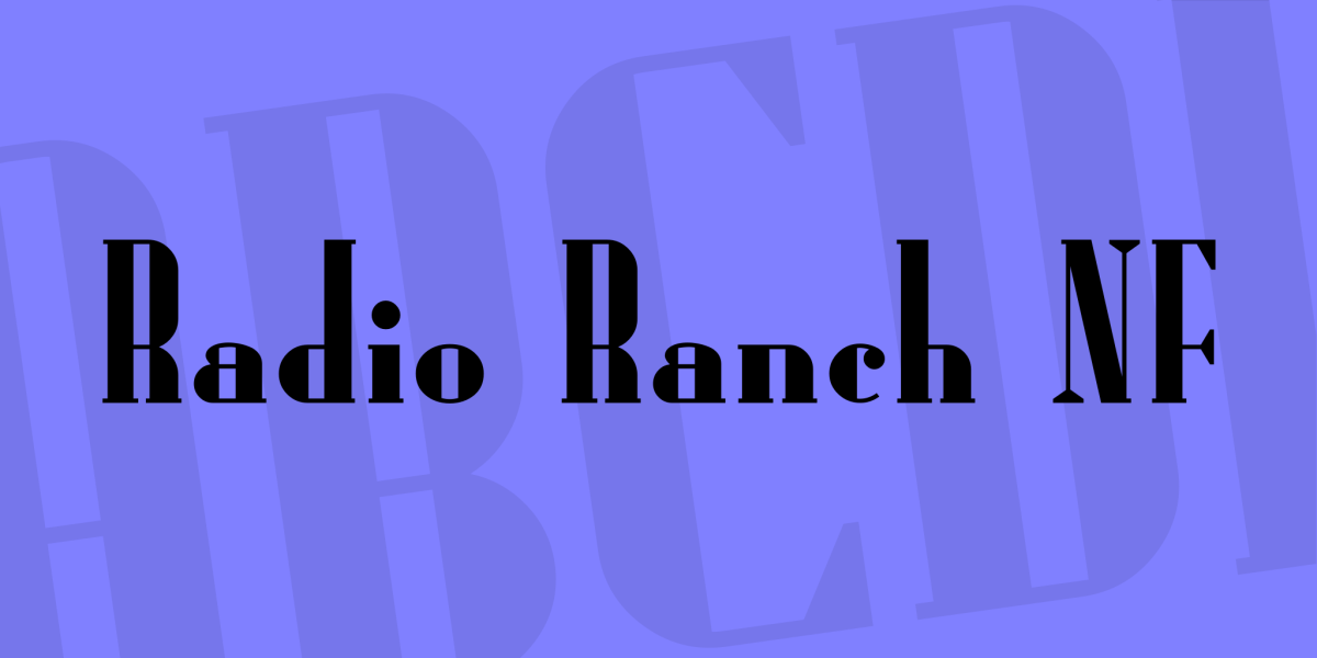 Radio Ranch Radio Ranch NF Font · 1001 Fonts