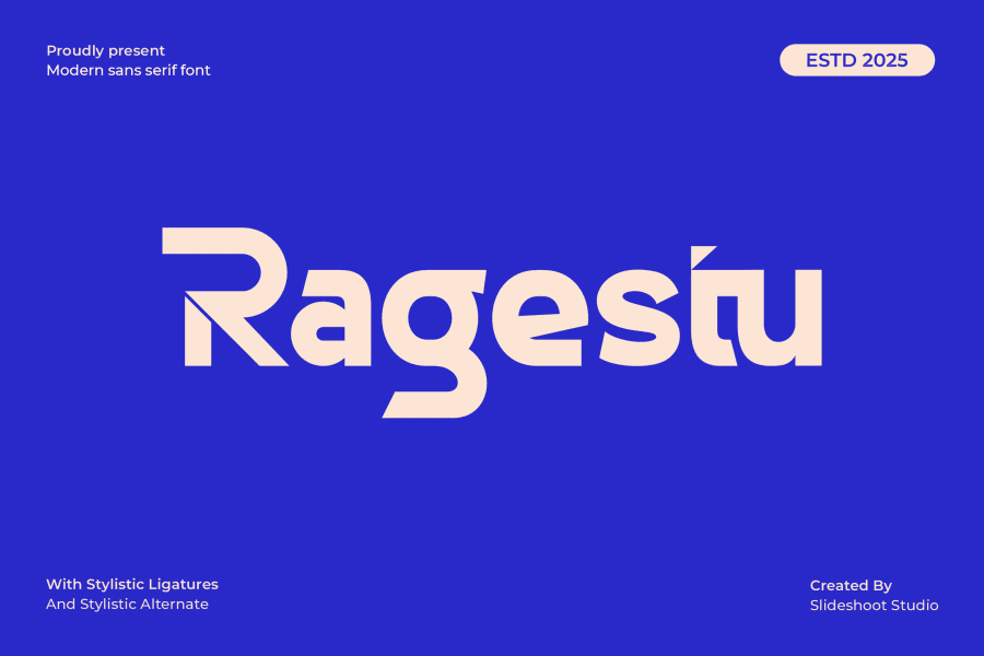 Ragestu font 1001 fonts