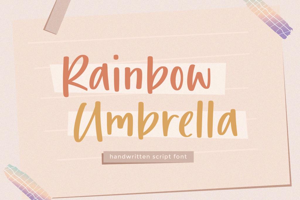 Rainbow Umbrella illustration 7