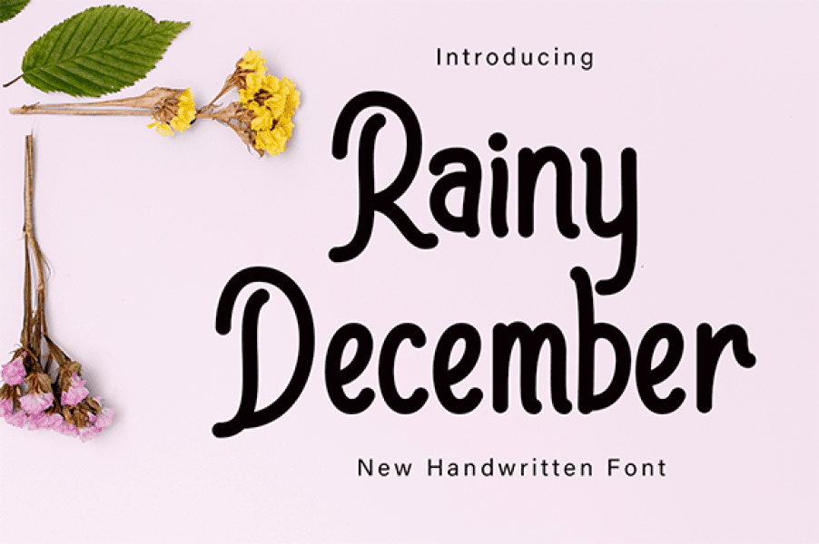 Rainy December Font · 1001 Fonts