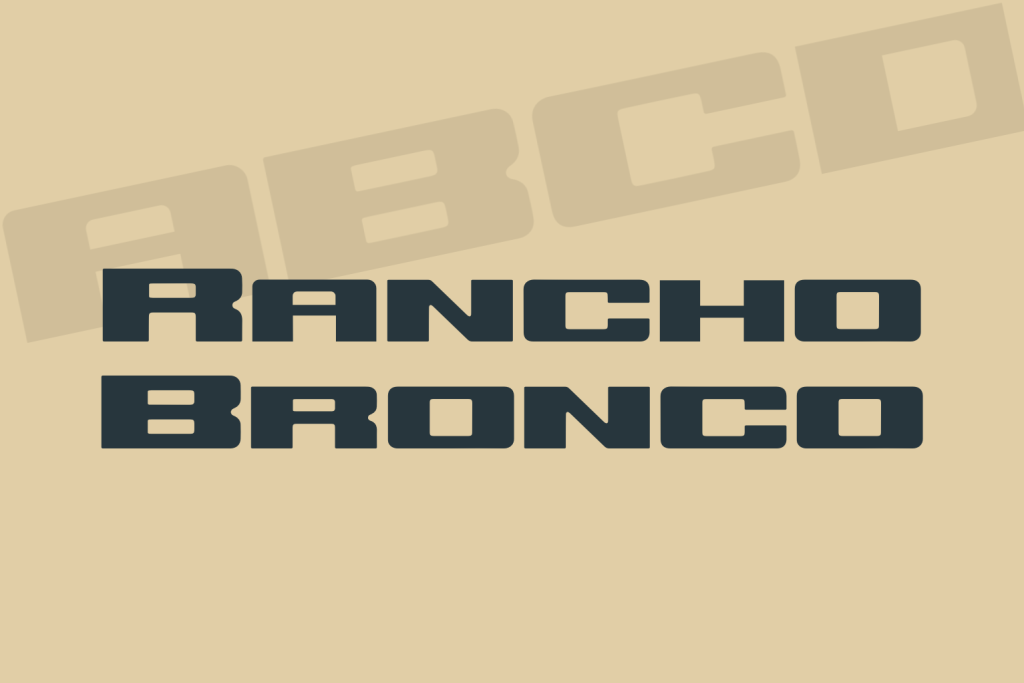 Rancho Bronco illustration 1