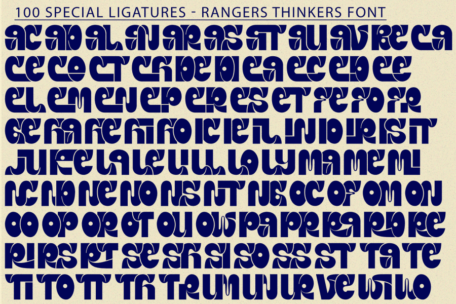 Rangers Thinkers Demo Font · 1001 Fonts