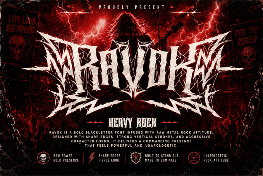 5 Free Hell, Industrial Fonts · 1001 Fonts