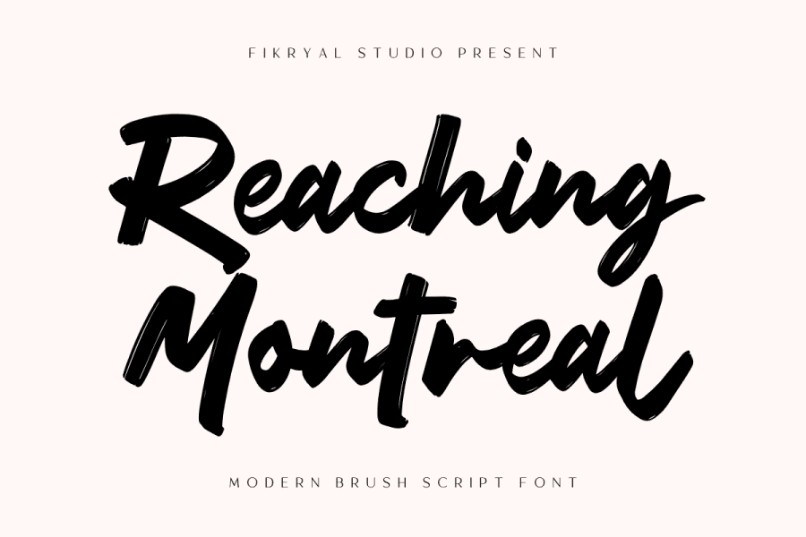 Reaching Montreal Font · 1001 Fonts