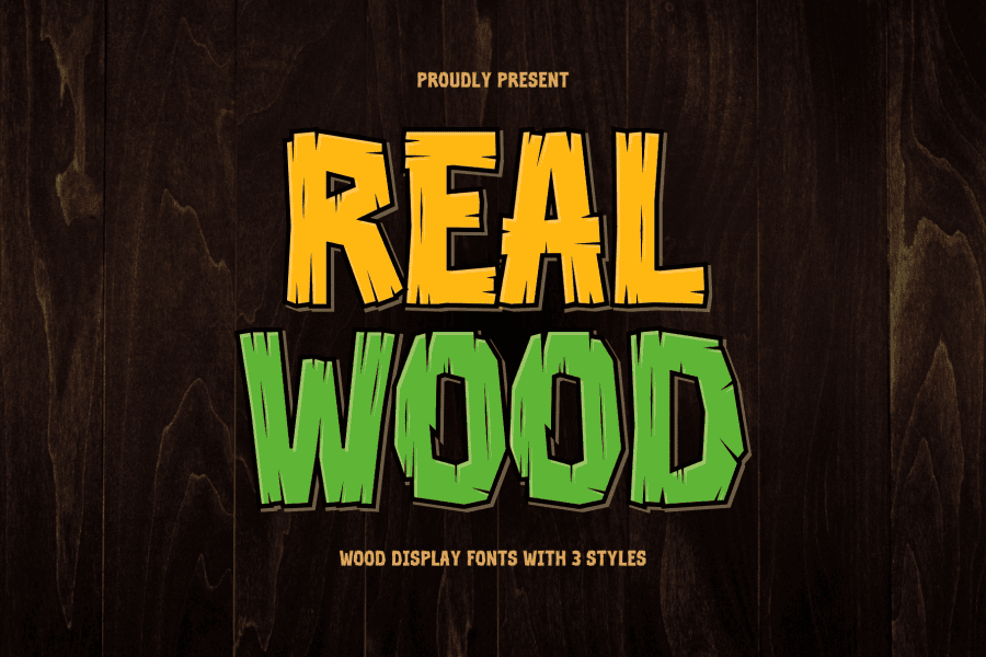 3 Free Rustic, Wooden Fonts · 1001 Fonts