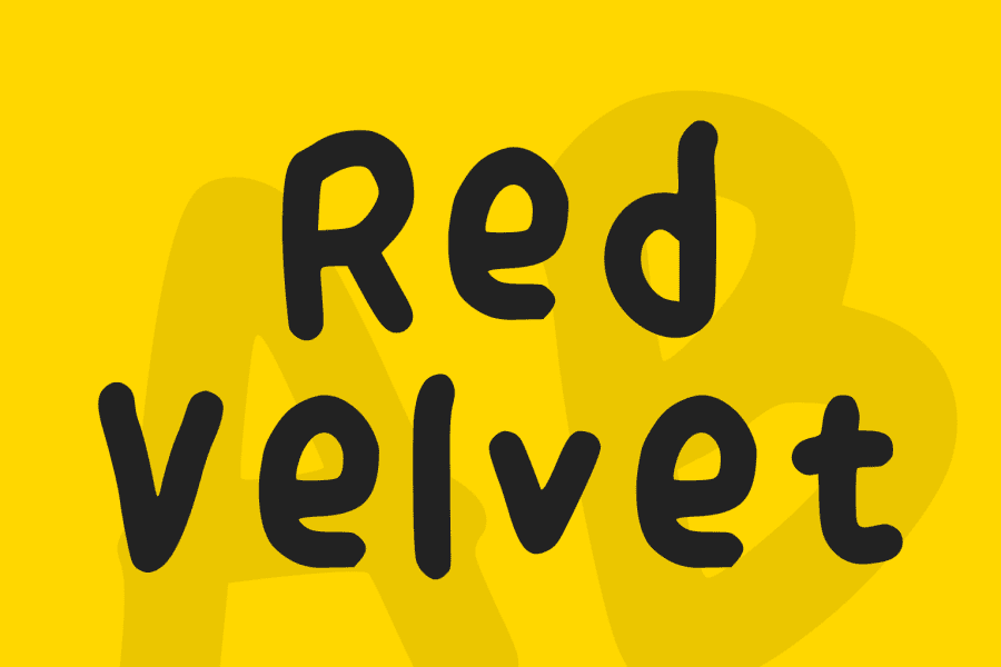 Red Velvet Script Red Velvet Font · 1001 Fonts
