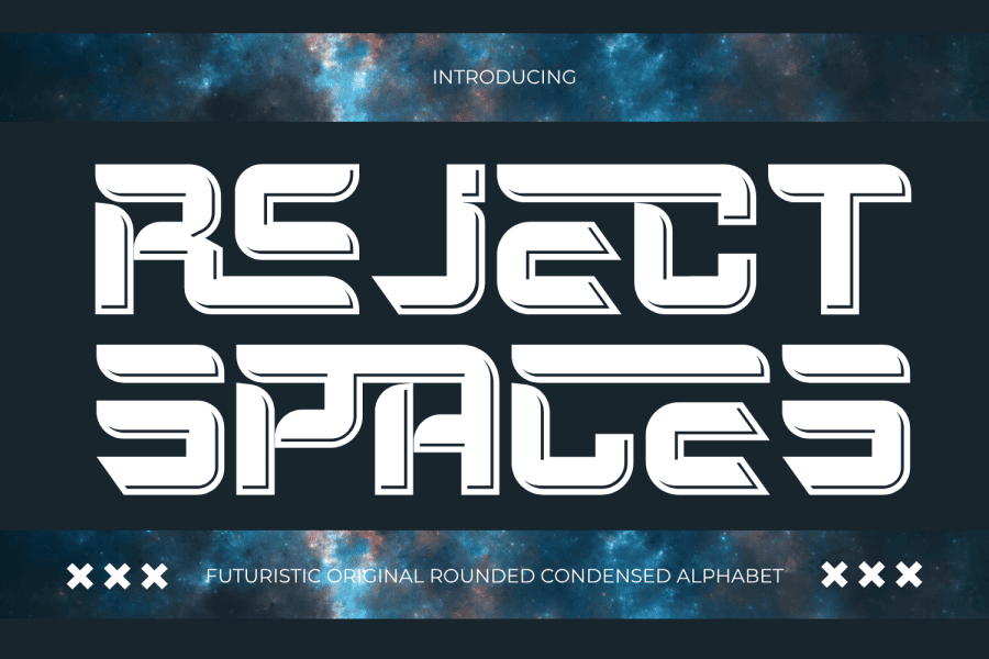 REJECT SPACES DEMO Font · 1001 Fonts